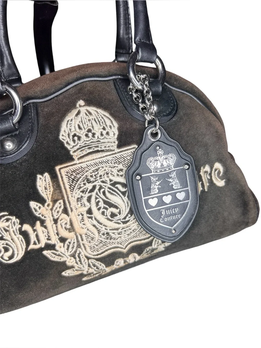 Vintage Y2K Juicy Couture Velour Bowler Bag